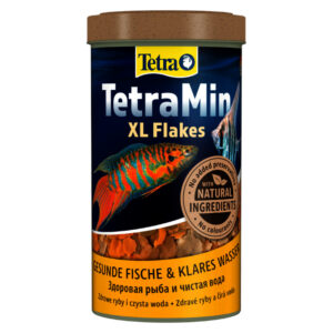 Η Tetra TetraMin XL Flakes 160g / 1L είναι μια πλήρης τροφή με τη μορφή μίγματος νιφάδων για μεγαλύτερα τροπικά ψάρια γλυκού νερού.