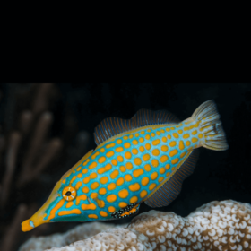 Oxymonacanthus Longirostris, Harlequin Filefish