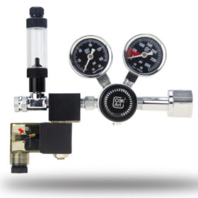 CO2Art PRO-SE Series Aquarium CO2 Dual Stage Regulator with Integrated Solenoid