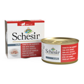 Schesir Cat Jelly Τόνος με Γαρίδες 85g